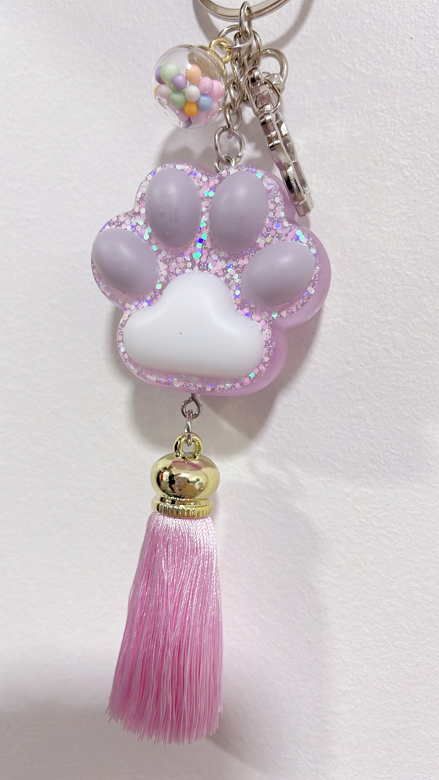 Creative Resin Cats Claws - Butterfly Keychain Keyring