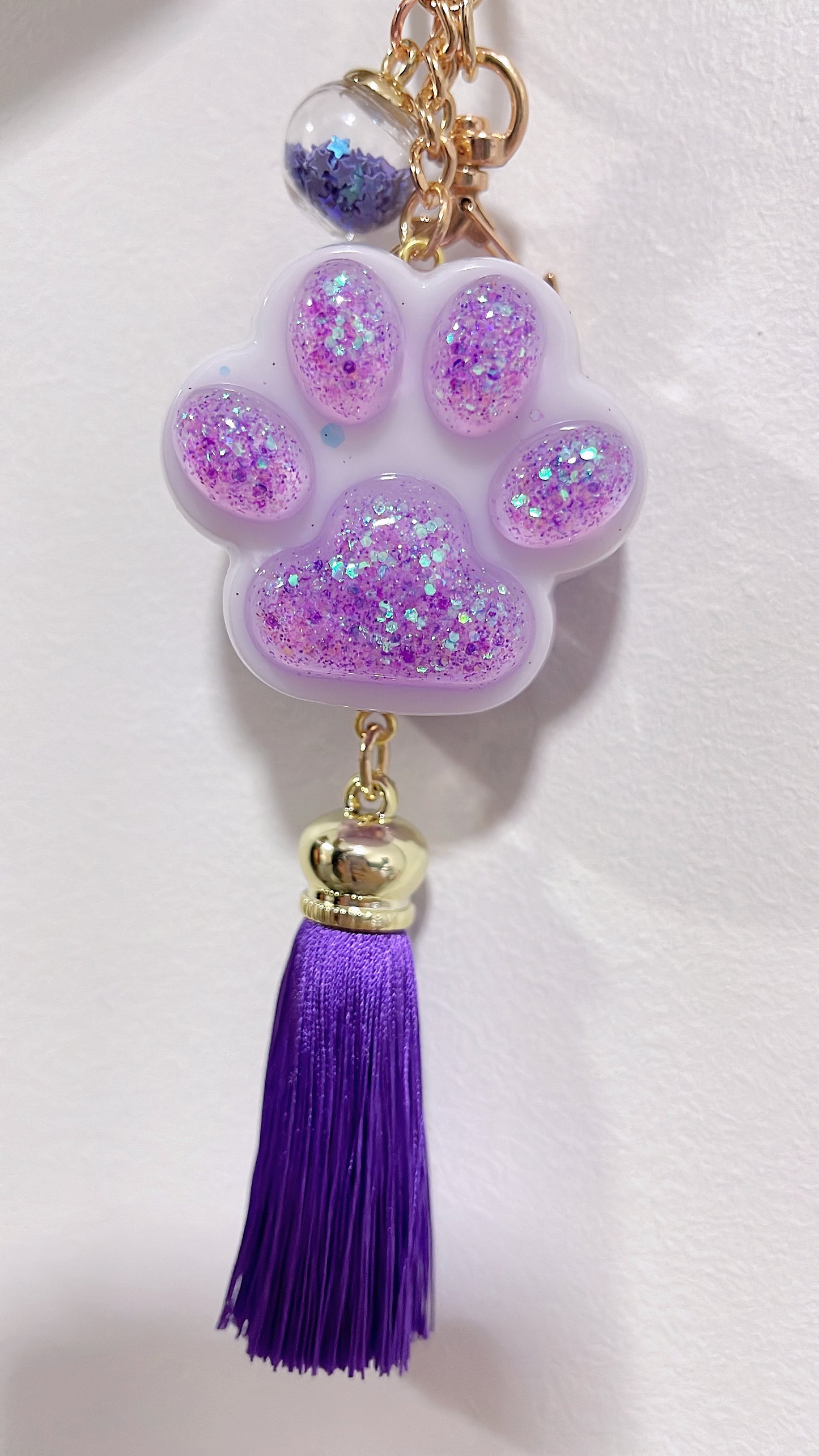 Creative Resin Cats Claws - Liquid Quicksand Keychain Keyring